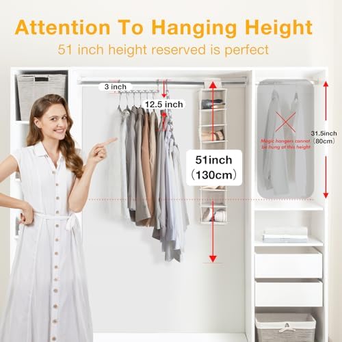 HOUSE DAY 12 Pack Space Saving Hangers for Clothes, Metal Magic Hanger | Heavy Duty Hanger Organizer 30 Lbs Capacity, Sturdy Multi Hangers, Closet Space Saver Closet Organizers and Storage Dorm Room - Image 2