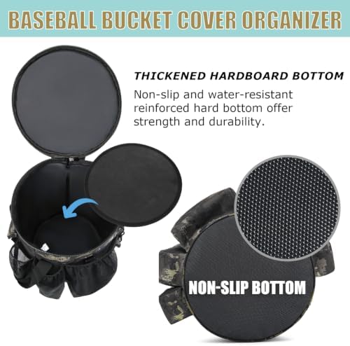 Baseball Bucket Bag Baseball Coaching Accessories Organizer - Image 5