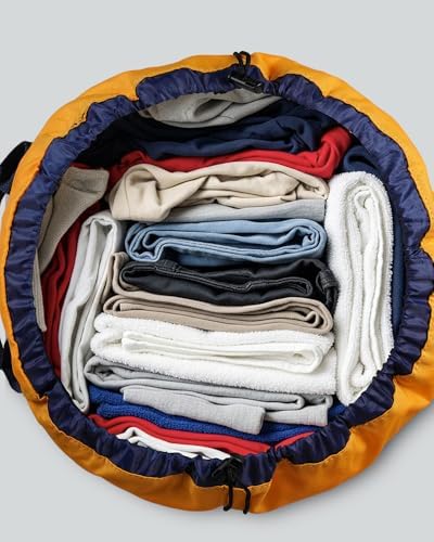 Laundry Bag with Shoulder Straps and Mesh Pocket Laundry Backpack Large Portable Laundry Hamper for College Laundromat Apartment - Image 5