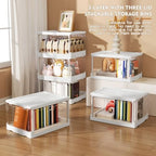 Kmiectse Clear Storage Bins with Lids 3 Pack 【Stackable & Sturdy】 - Image 3