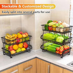 Gsiekare 3-Tier Rolling Pantry Organizer and Storage Cart with Wheels - Image 5