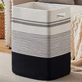 80L Large Cotton Rope Laundry Basket for Bedroom & Laundry Room, Tall Clothes Hamper with Sturdy Handles, Neutral Storage Bin Capable of Holding Blankets and Toys by SIXDOVE