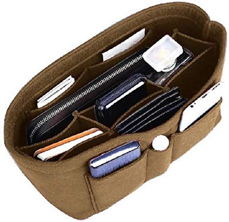 ZTUJO Purse Organizer Insert, Felt Bag Organizer For Handbag Purse Organizer,13 Colors, 6 Size (Small, Light Coffee) - Image 6