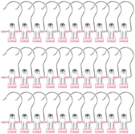 Boot Hangers for Closet, Hanging Clips Laundry Hooks Clothes Pins Closet Hanger Organizer Clamps Socks Towel Clips Heavy Duty Clothespins Bulk Hanger Clips for Closet Travel Pants Socks Handbags by MECHEER