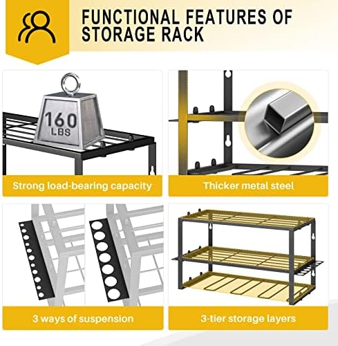 SPACECARE Power Tool Organizer- 2 Pack 3 Layers Rack for 8 Drill Holders - Image 3