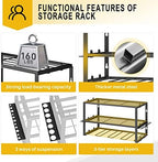 SPACECARE Power Tool Organizer- 2 Pack 3 Layers Rack for 8 Drill Holders - Image 3