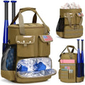 RAINSMORE Baseball Bucket Bag Baseball Coaches Accessories Organizer with Insulation Pocket Tactical Softball Bag with Anti-Slip Bottom, Multiple Pockets for Bat, Gloves, Scoreboards by RAINSMORE