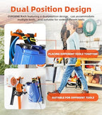 Backpack Blower Rack with Tube Hook, 1 Pack Backpack Blower Wall Mount - Image 6