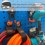 ULIBERMAGNET Heavy Duty Magnetic Garage Hooks,4 Pack Strong Large Magnet Hooks for Power Drill,Garden Tools,Hose,Pegboard,Garage, Workshop,Magnetic Storage Hooks for Indoor Outdoor Hanging(Orange) - Image 5