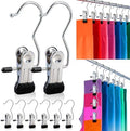 30 Pack Pants Hangers with Clip，Legging Organizer and Jean & Shorts Hangers by Dixsxusu