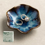 Ceramic Lotus Leaf Trinket Dish, Ring Holder for Jewelry by Unknown
