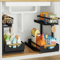 Under Sink Organizer and Storage for Bathroom and Kitchen - 2 Pack 2 Tier by Aekenr