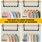 12 Pack College Dorm Room Essentials for Girls Guys, Closet Organizers | Closet Organizers and Storag, Stronger Space Saving Hangers Clothes Hanger, 5 Holes, Magic Home Organization - Image 6