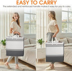 4 Pack Large Laundry Baskets, Laundry Hampers, Freestanding Waterproof Collapsible Clothes Bag with Extended & Reinforced Handles - Clothes Basket for Dorm, Bathroom, Home (100L) - Image 6