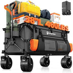 Originsure 220L Collapsible Beach Wagon Cart with Big Wheels, 460lbs, Grey by Unknown