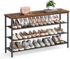 VASAGLE 4-Tier Shoe Rack, 15-18 Pairs, Steel Frame by Unknown