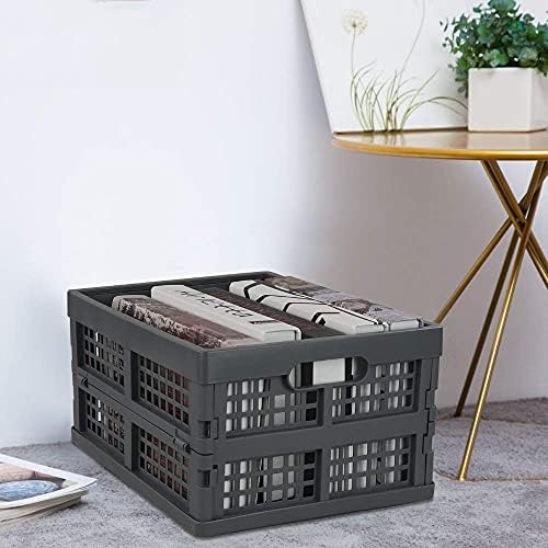 Idotry 3-PACK 15 L Folding Storage Crates, Stackable Collapsible Basket - Image 5