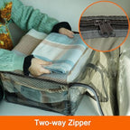 Vieshful Grey 40L Clear Clothes Storage Bag with Zipper 5 Pack Colorful Clothes Organizer Vinyl Storage Bag for Comforter, Blanket, Bedding, Duvet, Transparent Moving Totes, Grey - Image 5