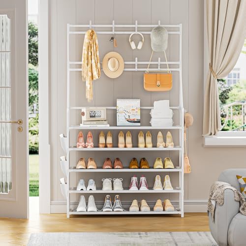 OYREL Shoe Rack 5 Tier Shoe Racks Organizer 20-25 Pairs for Closet - Image 2