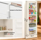 ElegantArray 9-Tier Pantry Door Organizer, White - Image 2
