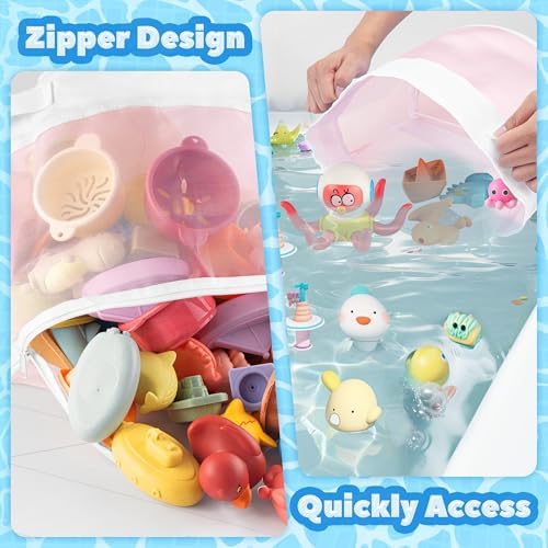 UNEEDE Bath Toy Organizer,4.15 Gallons Bathtub Toy Storage Organizer - Image 3
