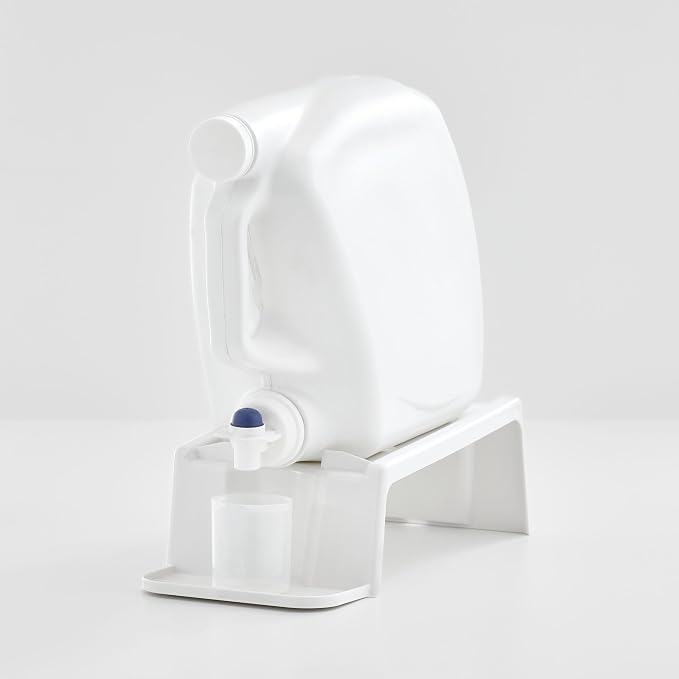 iDesign Laundry Detergent Holder Stand, White - Image 3