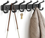 Coat Rack Wall Mount Heavy Duty, Wall Coat Hanger with Hooks, Black 1 Pack by pickpiff