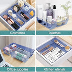 25 PCS Plastic Drawer Organizer Set, Makeup Organizers and Storage Bins - Image 5