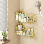 Kinlink 2 Sets Gold Extra Large Hanging Wall Basket with Steel Hooks - Image 5