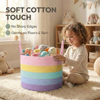 JMvicyroam 65L Extra Large Machine Washable Cotton Rope Blanket Basket - Image 4