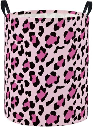Baby Laundry Basket Baby Nursery Hamper Kids Laundry Basket Toy Storage Bin for Boys Room Decor Gift Baskets for Bedroom Bathroom(Leopard) by TIBAOLOVER