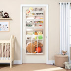 Extra Large Over The Door Organizer with Clear Pockets - 8 Compartments & XL Bottom Storage, Heavy-Duty Hanging Organizer for Bathroom, Bedroom, Closet (57 Inch Height). - Image 6