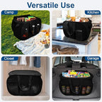 Collapsible Laundry Baskets, Tear Proof Pop Up Laundry Hamper with Lid, Dual Handles Durable Foldable Laundry Basket, Easy to Carry Laundry Hamper for Home, Laundry Room, Bedroom, Dorm, Travel Black - Image 7