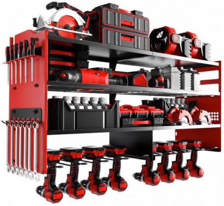 oviitech Large Power Tool Organizer Wall Mount Red by oviitech