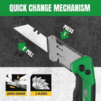 SK Utility Knife with SK2M TAC Blade & Aluminum Handle, Folding Box Cutter - Image 6