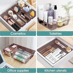 25 PCS Plastic Drawer Organizer Set, Makeup Organizers and Storage Bins - Image 5