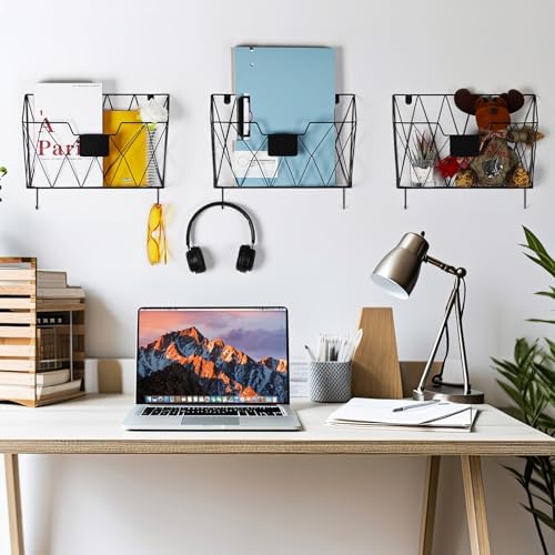 6 Pack Wall File Organizer, Wall File Pocket Mail Organizer for Office/Home - Image 3