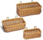 Wall Hanging Baskets for Bathroom, Kitchen, Over Door Organizing, Set of 3 by Nicestand