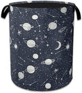 Star Moon Laundry Basket Collapsible Laundry Hamper with Handle, Oxford Clothes Storage Bin for Bathroom Bedroom Room Decor, Gift Basket 16" X 20.8" by NSMNSM