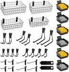 34PCS Slatwall Accessories Set: Baskets, Hooks Set, Screw Bins by Dmprosel