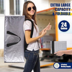 Cosy Family 4 Pack Heavy Duty Extra Large Moving Bags with Backpack Straps - Strong Handles & Zippers, Storage Totes For Space Saving, Fold Flat, Alternative to Moving Box (X-Large-Set of 4, Silver) - Image 7