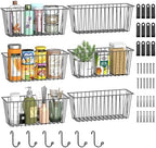 Simple Trending 6 Pack Wire Basket Wall Mount Hanging Baskets by SimpleTrending