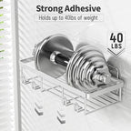Liuoud 10 Pack Shower Caddy for Inside Shower Silver Bathroom Storage Decor - Image 4