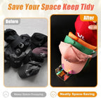 Hat Organizer for Baseball Caps Hat Rack Acrylic Hat Stand 2Pack No Install - Image 3