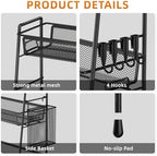 VITVITI 3 Tier Bathroom Organizer Countertop, Counter Storage Shelf, Black - Image 5