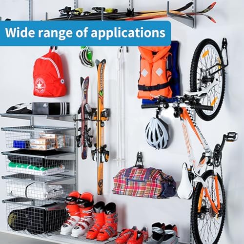 GeeWatom 2 Pack Garage Storage Utility Hooks，Garage Garden Tool Organizer，Steel Wall Mount Hooks, Garden Small U Hooks (Orange) - Image 7