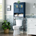 Over The Toilet Storage, Bathroom Storage Cabinet Over Toilet, Above Toilet Storage with Double Doors and Soft Hinges Over Toilet Storage Shelf Over The Toilet Storage Cabinet (Ultramarine) by MXARLTR