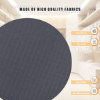 Hanging Closet Organizer 4-Shelf, Oxford Fabric Wardrobe Storage, Dark Grey | Easy-mount foldable design holds clothes, handbags, shoes & accessories; washable Oxford fabric, sturdy and space-saving. - Image 4