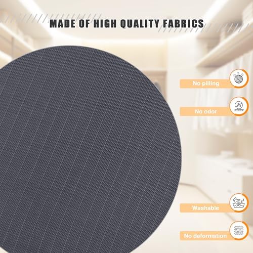 Hanging Closet Organizer 4-Shelf, Oxford Fabric Wardrobe Storage, Dark Grey | Easy-mount foldable design holds clothes, handbags, shoes & accessories; washable Oxford fabric, sturdy and space-saving. - Image 4