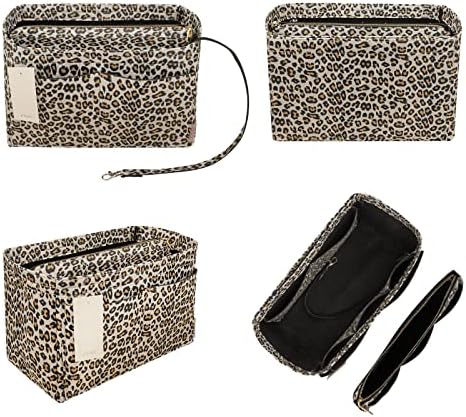 ZTUJO Purse Organizer Insert, Felt Bag Organizer with Metal Zipper, Handbag & Tote Shaper, For Speedy Neverfull Tote, 7 Sizes - Image 3